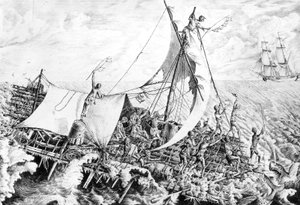 メデューサのいかだ 7月15日 作： Gottfried or Godefroy Engelmann