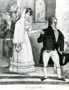 便利な結婚、1822 作： Gottfried or Godefroy Engelmann
