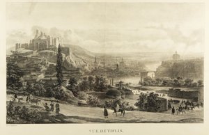 ティフリスの眺め、1830年代 作： Gottfried or Godefroy Engelmann