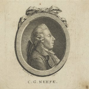 作曲家クリスチャン・ゴットロブ・ネーフの肖像 1748-1798年、c. 1780年。 作： Gottlob August Liebe