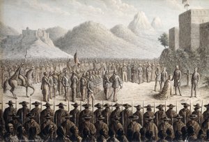 マクシミリアン皇帝の死刑、1867年 作： Gottlob Jungman