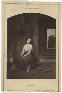 ウジェーヌ・ジョセフ・ルジューヌによるシンデレラの絵画の写真複製 Cendrillon (オブジェクトのタイトル)