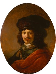 若い男の肖像、1637年。 作： Govaert Flinck