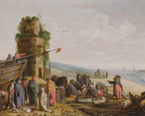 漁獲したビーチのフィッシャーフォーク（59984とペア） 作： Govaert Jansz