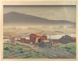 Rain at Yabakei 作： Goyo Hashiguchi