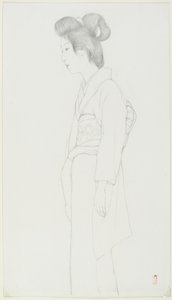 （立っている女の絵）、20世紀初頭