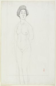 正面を向いたヌードの描画、20世紀初頭