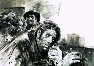ハンガリー蜂起からの救援の叫び（紙にグワッシュ） 作： グラハム・コトン