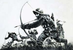 バノックバーンの戦いの弓兵たち 作： グラハム・コトン