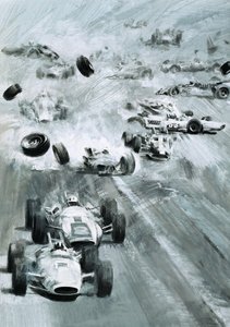 インディアナポリス500でのクラッシュ 作： グラハム・コトン