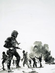 移動するイスラエル軍 作： グラハム・コトン