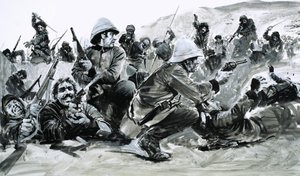 アフガニスタン軍は英国を打ち負かすチャンスをつかんだ。 作： グラハム・コトン