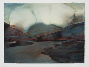 フィヨルド1、2025年（水彩画） 作： Graham Dean
