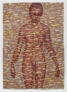 スクリーン、2025年（アーチに水彩画）