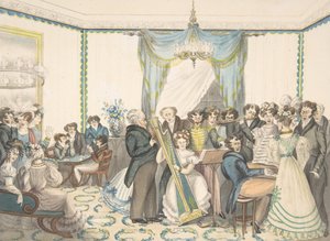 1820年から30年にかけてのコンサート。 作： Granddaughters of Dr. Samuel Parr.