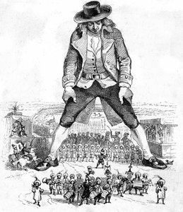 ジョナサン・スウィフト著『ガリバー旅行記』の挿絵 作： Grandville (1803 47)