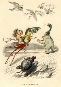 アンリ・フルニエによる小説『Un Autre Monde』の挿絵 作： Grandville (1803 47)