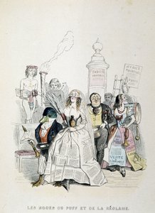パフとアドバタイジングの結婚式（プレス広告の多さを描いた漫画） - by グランビル 作： Grandville