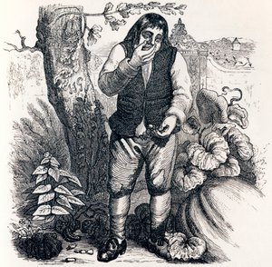 どんぐりとかぼちゃ（Le gland et la citrouille） - La Fontaineの寓話 作： Grandville