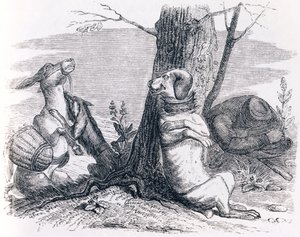 ロバと犬 - La Fontaineの寓話 作： Grandville