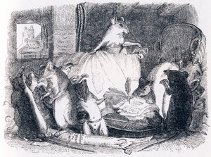 ネズミに抱かれた評議会（Conseil tenu par les rats） - La Fontaineの寓話