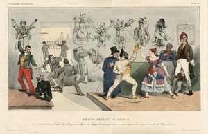 La Caricature (1830) politique』に掲載されたJean Ignace Gerard dit Grandville (1803-1847) のイラスト、No.119。 作： Grandville