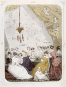 天体観測をする女性たち - by グランビル 作： Grandville
