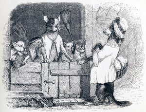 シラミとその仲間 - La Fontaineの寓話 作： Grandville