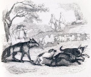 ラ・フォンテーヌの寓話「バッサと商人 作： Grandville