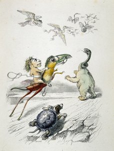 The chase (fabulous animal race) by Grandville 作： Grandville