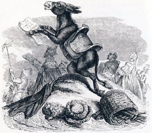 ロバとその飼い主たち - ラ・フォンテーヌの寓話 作： Grandville