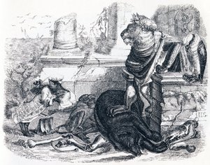 獅子の宮廷 - ラ・フォンテーヌの寓話 作： Grandville