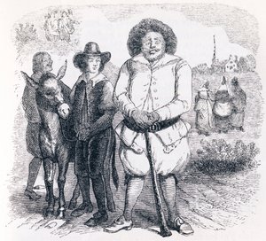 粉屋とその息子とロバ - La Fontaineの寓話 作： Grandville