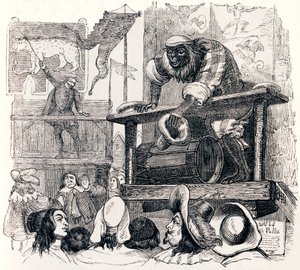 サルとヒョウ(Le singe et leopard) - La Fontaineの寓話 作： Grandville
