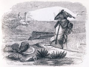 鼠と牡蠣 - ラ・フォンテーヌの寓話 作： Grandville