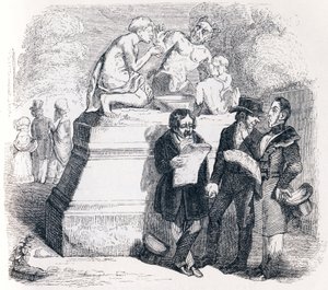ラ・フォンテーヌの寓話「サテュロスと通行人 作： Grandville