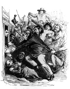 ジャン・イグナス・イシドール、別名JJ・グランヴィルのデッサンによるエングレーヴィング「株主たち 作： Grandville (1803 47)