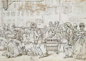 ジャン＝ジャック・グランドヴィル（1803-1847）が描いた「ナンシーの労働者」（フランス