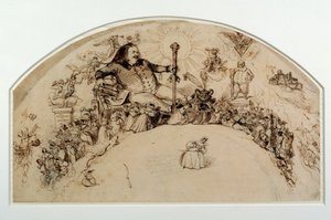 オノレ・ド・バルザック（1799-1850）の小説のキャラクターの中で、ファンのためにデザイン 作： Grandville