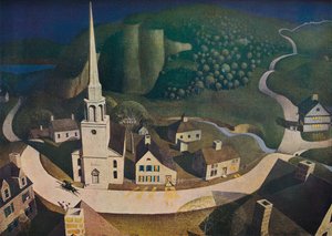 ポールリビアのミッドナイトライド、1931年、1943年。 作： Grant Wood