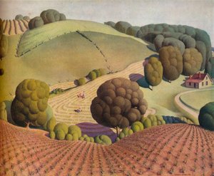 ヤングコーン、1931、1938 作： Grant Wood