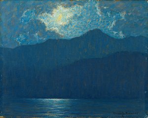 カタリナ島の日の出（船内の油） 作： Granville Redmond
