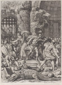 アレクサンドリアの奪取、1672-78。 作： Gérard Audran