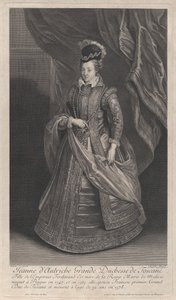 オーストリアのジョアンナ、トスカーナ大公爵夫人の肖像。 1707年 作： Gérard Edelinck