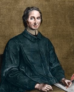フランスの哲学者ニコラマレブランシュ（1638〜1715年）の肖像。
