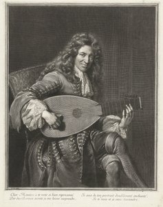 作曲家シャルル・ムートン（c.1626-1710）の肖像