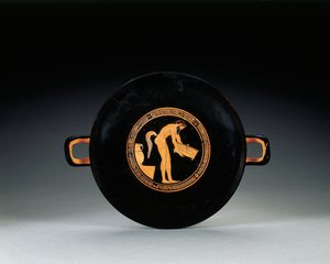 屋根裏の赤像式キュリクス、紀元前470年頃 作： Greek
