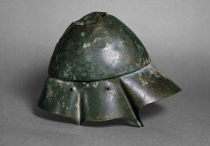 紀元前4世紀（おそらく青銅色）、ボエティア人の「仲間の騎兵」のヘルメット（419878も参照）