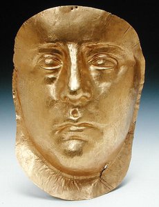 Rhescuporis III (210-228 AD) ボスポラスの王のマスク(金)