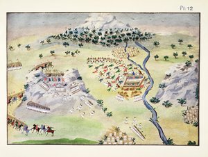 カルペニシとカリアコウダでのトルコ人とギリシャ人の間の戦い、プレート12、マクリヤンニス将軍によるギリシャ独立戦争の絵画史 作： Greek School
